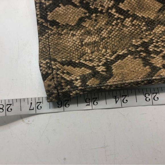 Frame Le High Skinny Crop Coated Python Jeans, size 25 - Picture 13 of 13